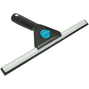 12 Inch All Purpose Window Squeegee - Lightweight Durable Plastic Handle -Aluminum Channel with Streak Free Rubber - for Window Cleaning, Showers, and Mirrors