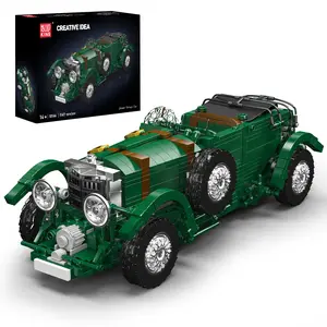 Mould King 10166 Classic Retro Vintage Car Static Model Building Block Toy 1147 Pieces Green Creative Idea Collection summerwins