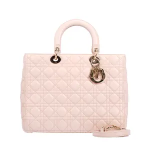 Pre-owned Leather Shoulder Bags Dior Lady Dior Pink Shoulder Bag 21138897