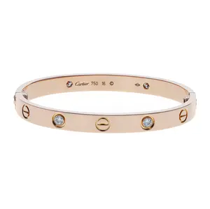 Pre-owned Cartier Love Bangle Bracelet Size 16