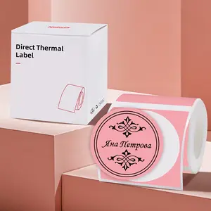 2 Inch Round Thermal Sticker Labels(50mm)- 150 Sheets/Roll, Self-Adhesive Direct Thermal label Paper For P50/M110/M220/D100/D200/X4 Printers, Circle Stickers For Reatil Thank You Tags, Food Jars & Gift Packaging