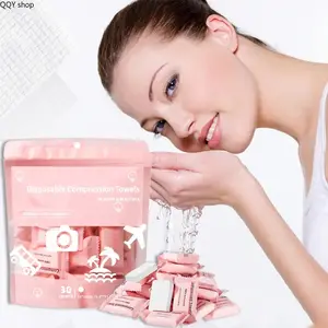 【Summervibes】Compressed Disposable Towel Tablets, Portable Expandable Face Towels 90 Counts Pack, Large Size Soft Thickened Cleaning Cloths, Lightweight Hygienic Travel Essentials for Camping, Hiking, Outdoor Trips & Daily On-the-Go Use