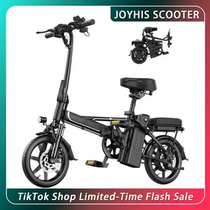JOYHIS Folding Electric Bike for Adults | Max Speed: 22 MPH | 500W Motor (750W Peak) | Multi-Shock Absorption System | Up to 40-Mile Range | Smart App Connectivity Support | Rechargeable Battery & Controller | The Perfect Ride for Campus Commuting