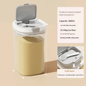 1 Pack Coffee Bean Airtight Storage Jar, Gold Plastic Freshness Canister with Strong Seal and Moisture Resistant Locking Design, Great for Beans, Grains, Flour, Nuts and Baking Ingredients