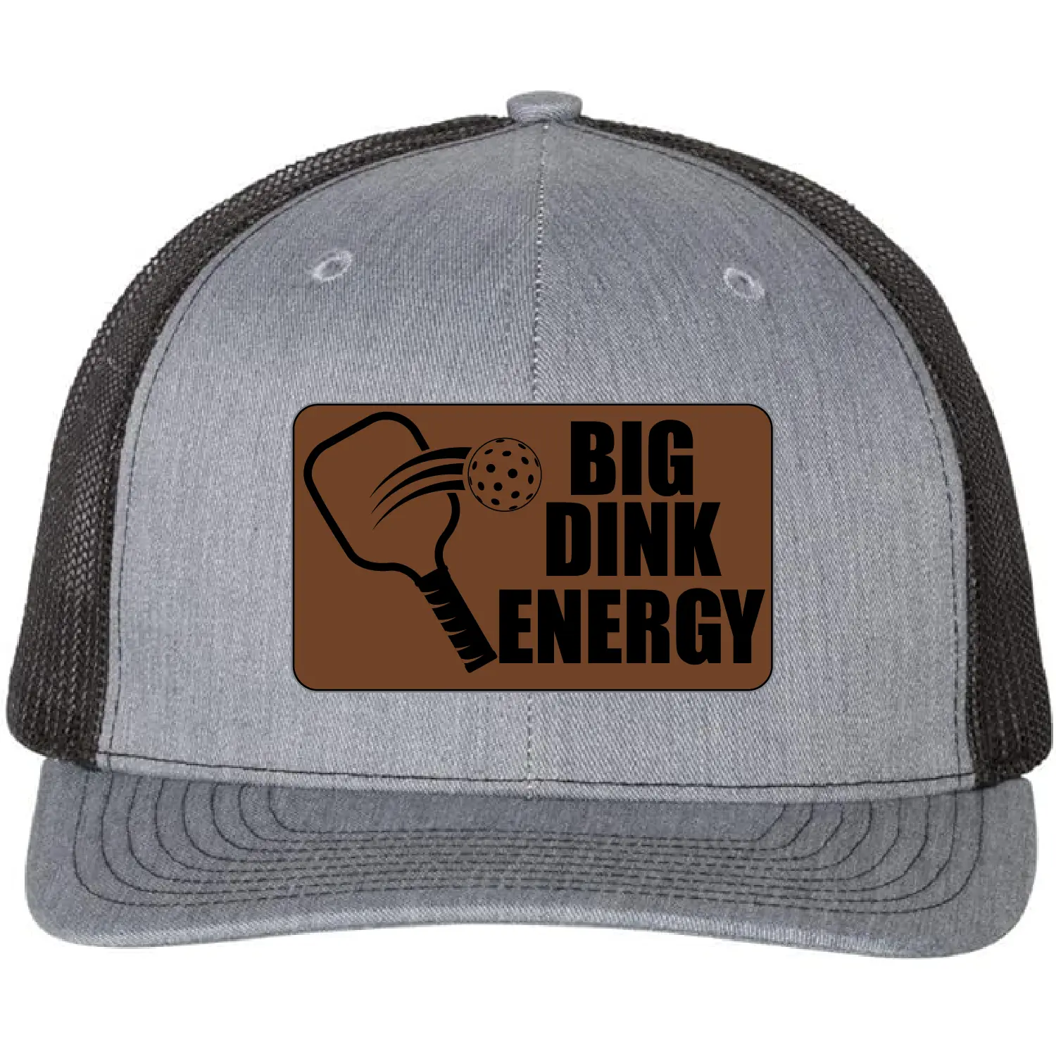 Big Dink Energy Pickleball Hat, Funny Pickleball Leather Patch Cap, Custom Trucker Hat for Pickleball Players, Pickleball Gift Hat
