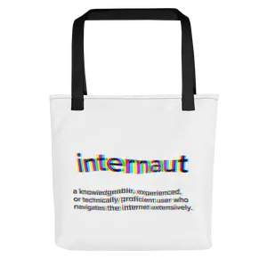 'internaut' definition tote bag