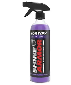 SHINE ARMOR Fortify Quick Coat 3-in-1 Ceramic Coating Spray 8oz Waterless Wash Shine Protection Streak-Free Hydrophobic Car Wax for Paint & Trim