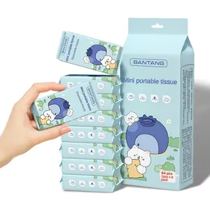 Travel Size Wet Wipes, 8 Individually Wrapped Packs (64 Count) | Alcohol & Fragrance Free | for On-the-Go Cleaning, Outdoors & Home Use