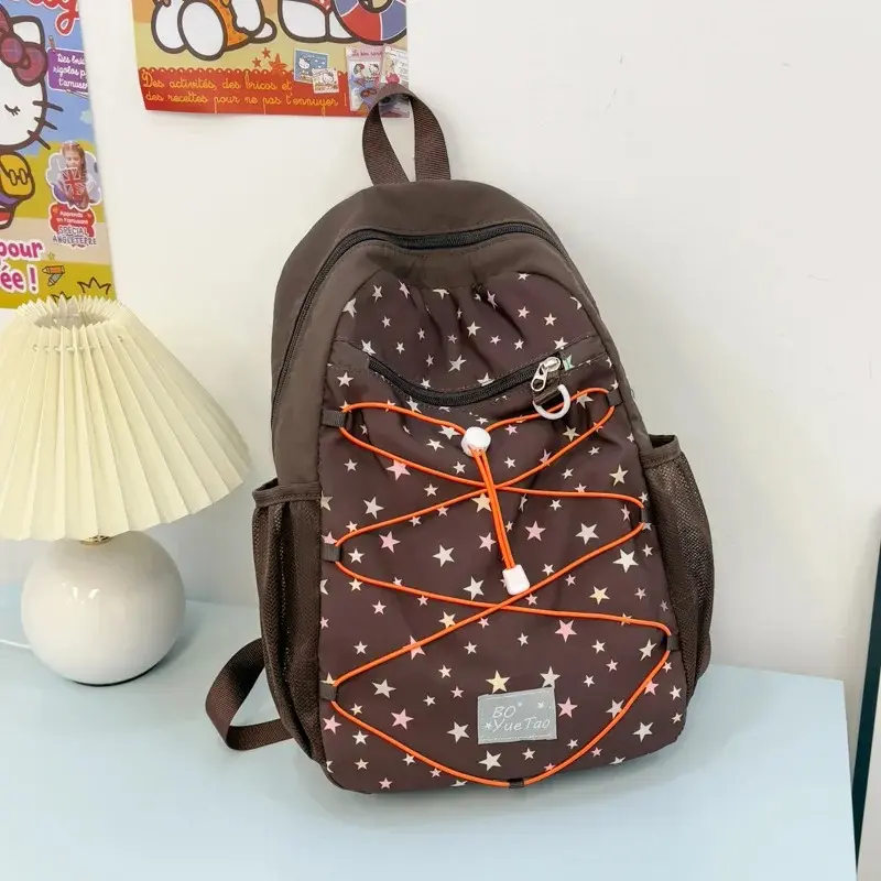 2026Trendy Teen Outdoor Backpack For Girls Mountaineering Travel Large Capacity Nylon Wear-resistant Sporty School Bag For Daily