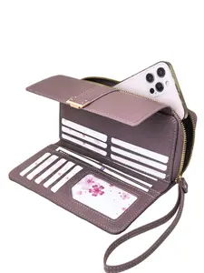 Women's Short Wallet, Soft PU Material Zipper Wallet Design Multifunctional Large Capacity Card Holder Coin Purse, Elegant High-Quality Minimalist Fashion Casual Wallet