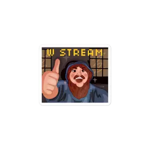 Caseoh W Stream Custom Bubble-free stickers