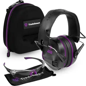 Complete Shooting Eye and Ear Protection: Earmuffs for Shooting, & Hard Case