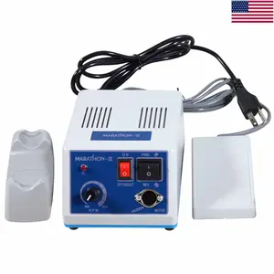 N3 Marathon Dental Micromotor Polishing Unit, 35K RPM High Torque Brush Motor, Stepless Speed 0-35000RPM Foot Switch Control for Dental Lab Jewelry Nail Wood Egg Carving