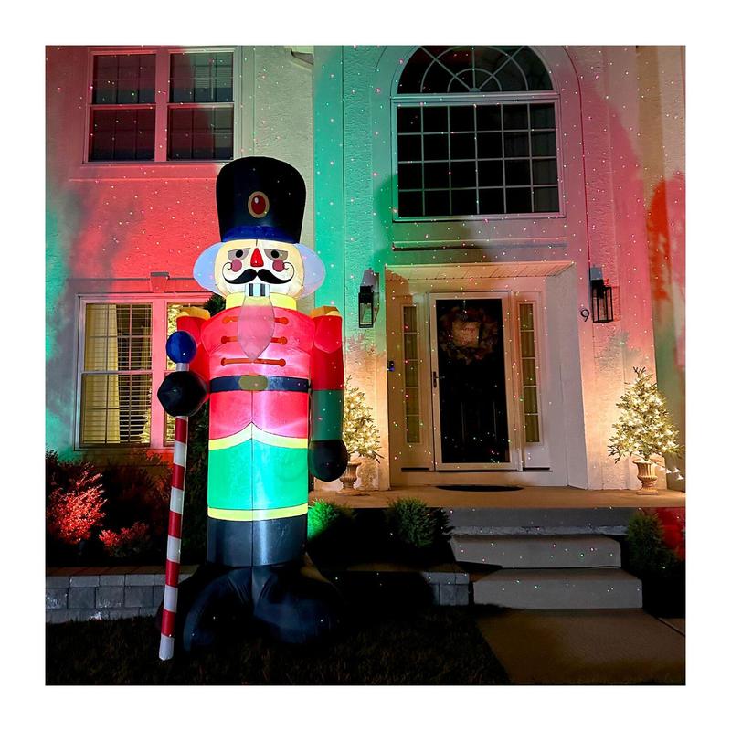 Fraser Hill Farm 10-Ft. Tall Prelit African American Nutcracke