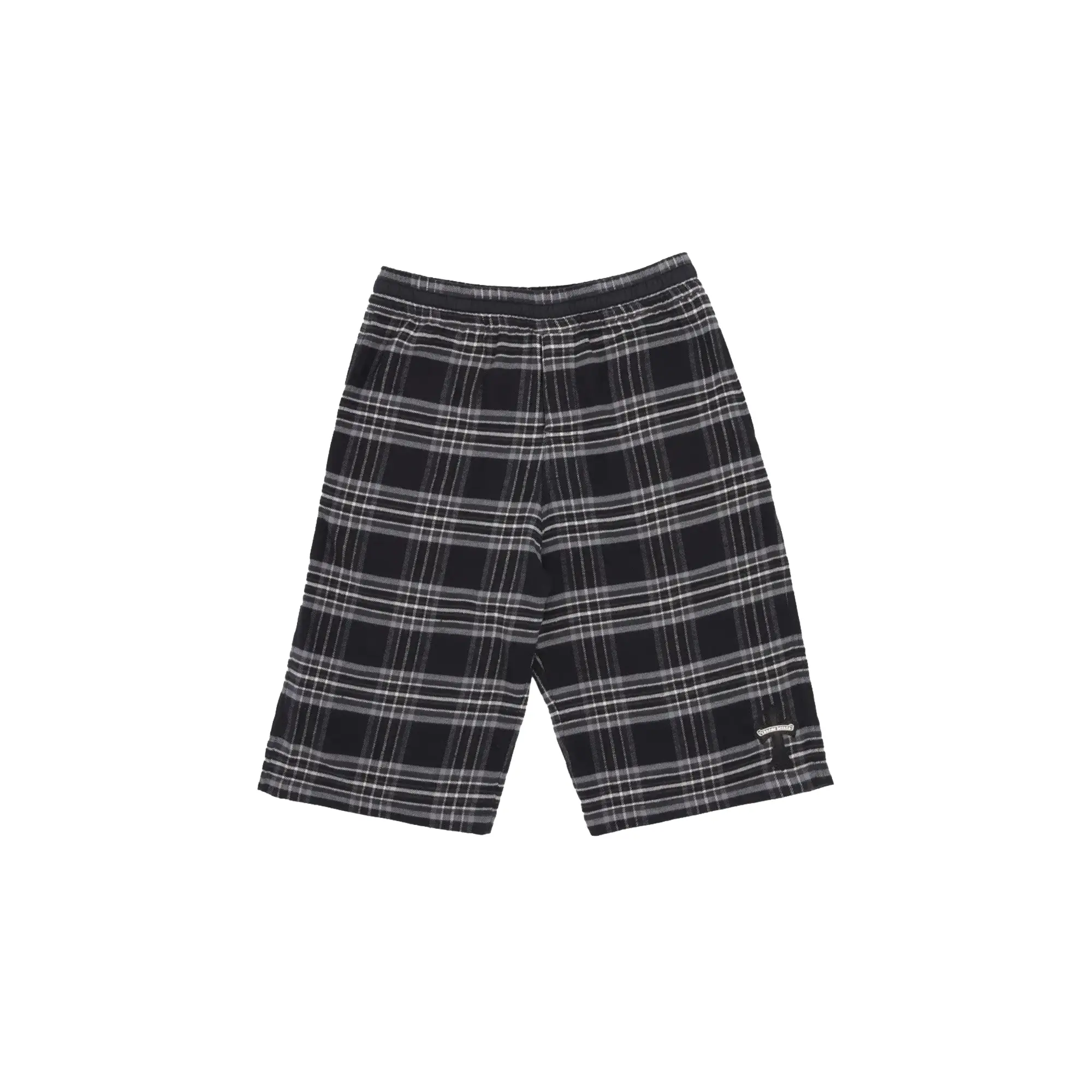 After School Flannel Shorts Cross Patch "Black" CHRM1087