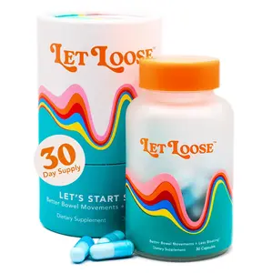 Let Loose Daily Magnesium Gut Health Capsules for Bloating & Constipation Relief | Ozonated Magnesium Oxide Supplement for Digestive Support, Regularity & Gut Wellness | 30 Capsules