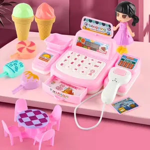 Girl Role Play Cash Register Toy, Supermarket Simulation, Fun Parent-Child Interaction, Credit Card Payment, Ages 3+
