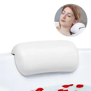 Luxury Bathtub Pillow, Soft Neck & Back Support, Non-Slip Suction Cups, Quick Dry, Spa Bath Accessories, Comfortable Bathroom Essentials