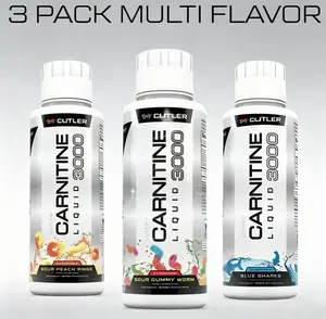 Cutler Nutrition 3000 Liquid Carnitine 3-Pack | Sugar-Free for Energy & Stamina Boost | 31 Servings Per Bottle | Sport Beverage