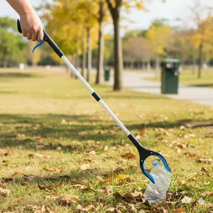 Foldable 32" heavy-duty Grabber Pickup Tool with Non-Slip grip – Multi-purpose Reacher for Elderly mobility, Post-surgery recovery, Kitchen & Bath high reach, home Cleaning, Anti-rust aluminum, Adjustable Jaw.