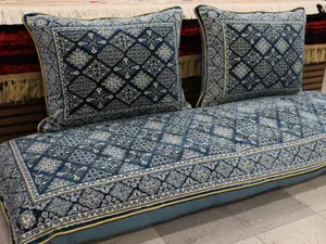 Luxury BLUE Afghan Toshak Cover Set B03 | Velvet High Quality | Custom Made Toshak Set