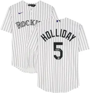 Matt Holliday Colorado Rockies Autographed White Nike Replica Jersey - Fanatics Authentic Certified