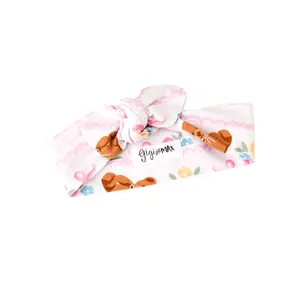 Gillian TOPKNOT HEADBAND Soft Bamboo Bear Newborn Baby Hair Accessories