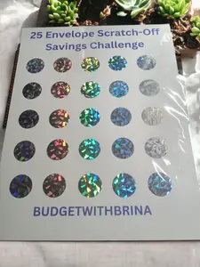 25 Envelope Scratch-Off Challenge for Saving Money