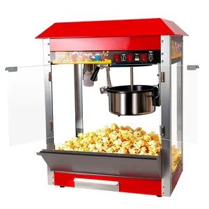 1300W Popcorn Machine with 8 Oz Kettle Makes Up to 48 Cups, Commercial Countertop Popcorn Machine Maker, 3 Switch Control for Quick 3-5 Minute Cinema Popcorn Making, Stainless Steel