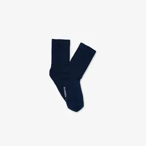 Waffle Cloud Crew Socks - Indigo