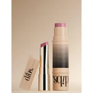 DIBS Beauty Lip + Glow Essentials Makeup Set | Jam Jam Lip + Desert Island Duo Blush & Bronzer Stick