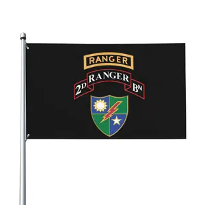 2nd Battalion 75th Ranger Regiment Flag 3' X 5' Indoor Outdoor Banner Home Garden Decoration