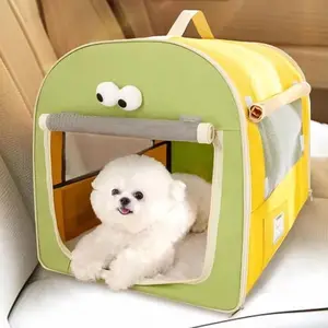 Colourtree Portable Dog Crate Oxford Cloth Material Dustproofs and Breathable Collapsibles Dog Crate Dog Crate for Car Suitable for Small and Medium Sized Dogs