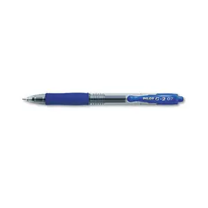 Pilot PIL G2 Retractable Gel Ink Rollerball Pen - Blue - Medium 0.40 mm Pack of 12