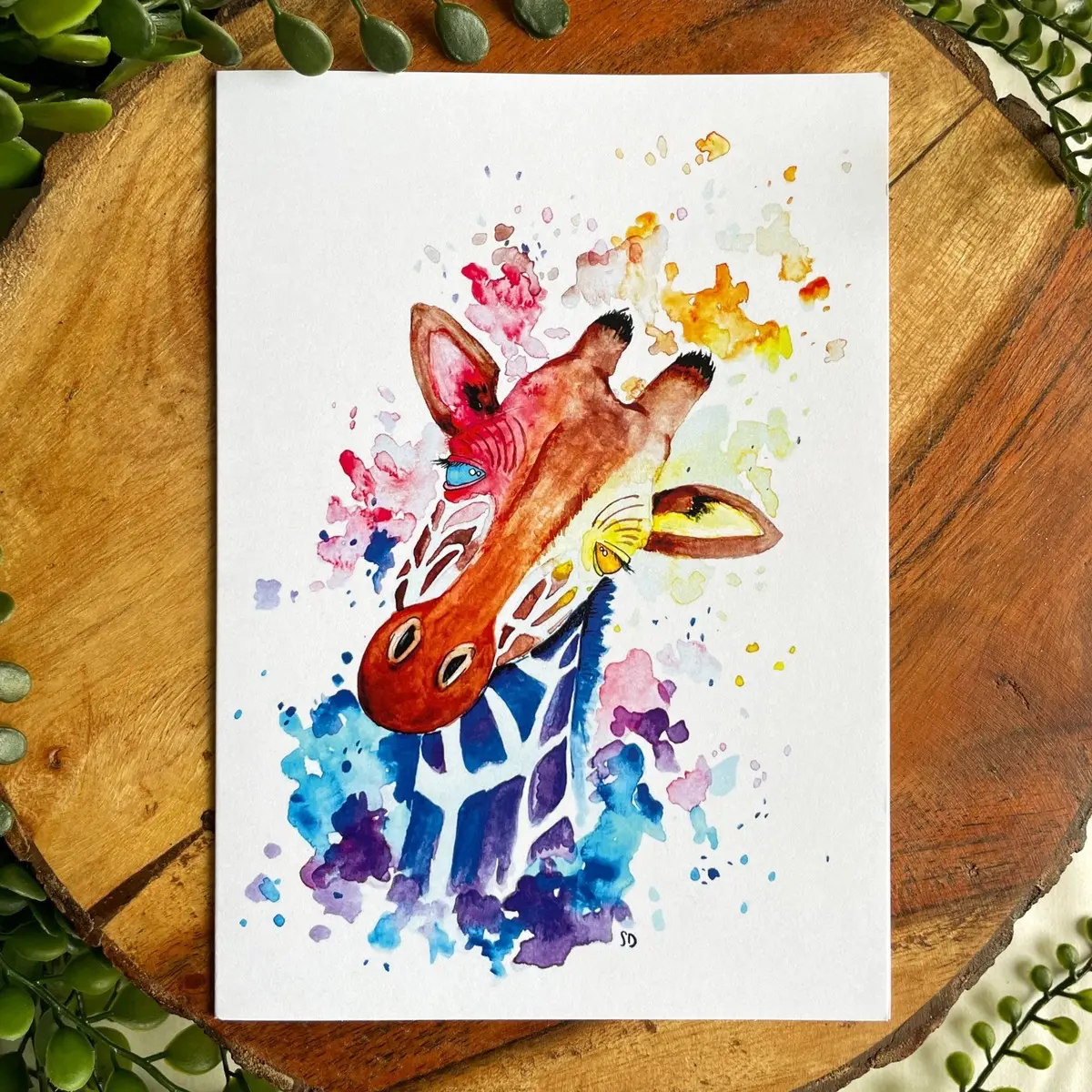 Giraffe Greeting Card
