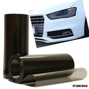 Glossy Transparent Car Headlight Film, Headlight Decals, Durable Protective Accessory, Size 30x100 Cm (11.8 X 39.3 Inches), Automotive Protection