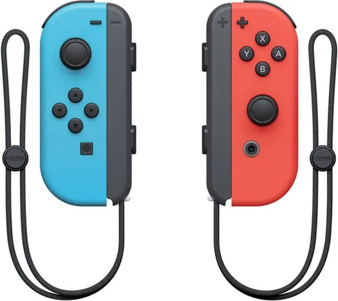 Switch Accessory:  Controller - Nintendo JOY-CON:  (L)/(R) - Neon Red/Neon Blue  [GAMES ACCESSORIES] Blue, Red, Controller