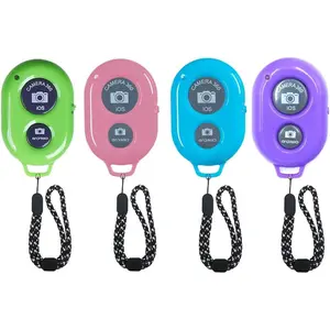 Camera Shutter Remote Control for  Phones- Compatible with iOS/Android (Pink+Green+Blue+Purple)
