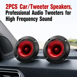 2/4Pcs 3 Inch Piezoelectric Tweeter Audio Speaker Treble Ceramic Piezo Loudspeaker for Hi-Fi System Car Audio