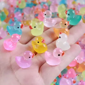10-Pack Night Duck Decorations, Colorful Semi-Transparent Plastic, Cute Animal Design, Party Gifts, Classroom Rewards, Beach Themes, Collectible Figurines