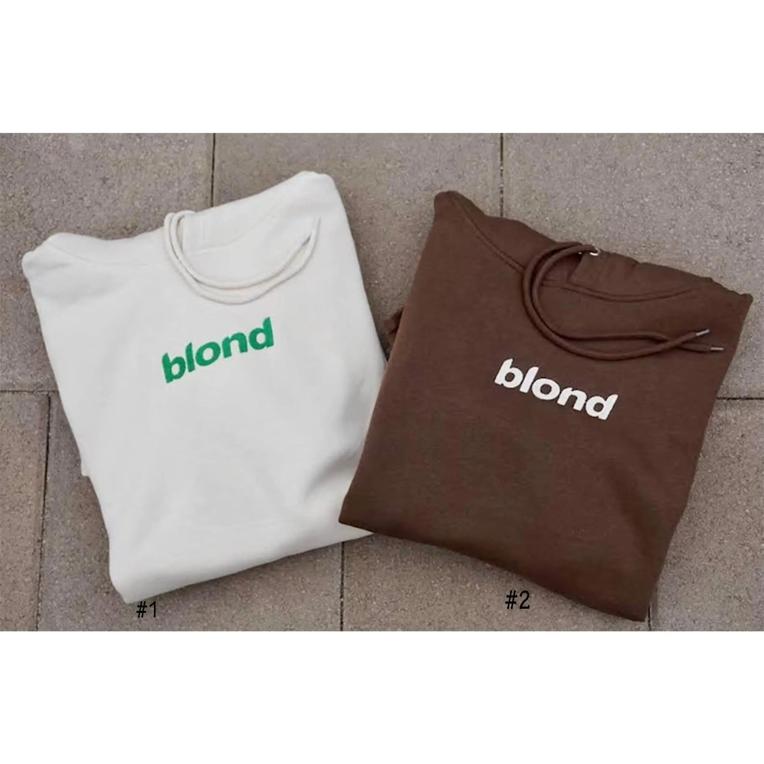 Blonde Brown Frank Ocean Sand Cotton Hoodie With Blonde