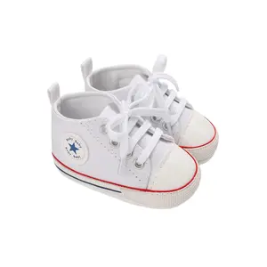 Girls Boys Patchwork Canvas Shoes, Anti-Slip Soft Sole Flat Sneakers for First Walkers Girls Boys Patchwork Canvas Shoes, Anti-Slip Soft Sole Flat Sneakers for First Walkers
