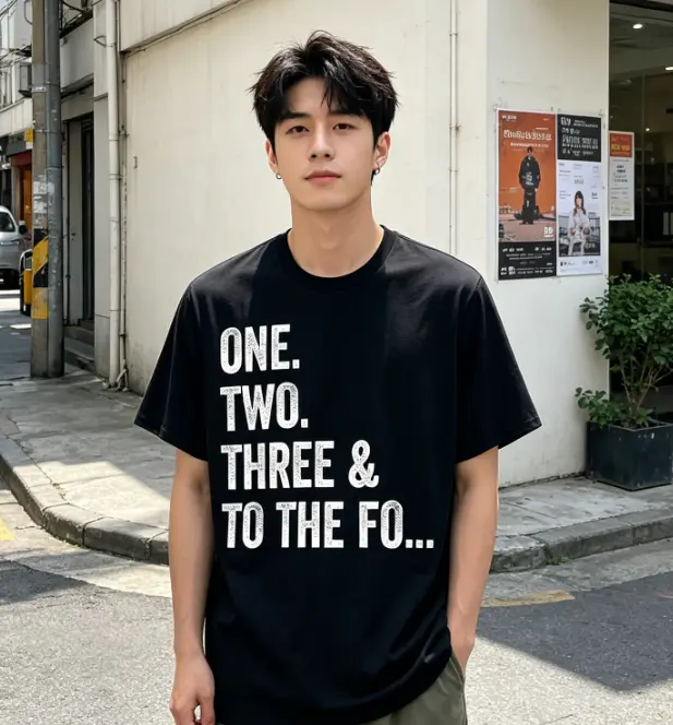 Unisex Oldschool 90s Hip Hop Rap T-Shirt - One Two Three Graphic Print Retro Rapper Tee, Soft Breathable Cotton Loose Fit Crew Neck, S-XXXL, Vintage Rap Fan Gift, Casual Comfortable Short Sleeve Shirt
