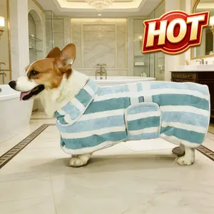 Hot Sale Pet Drying Robe -  Absorbent Full-Body Wrap for Dogs & Cats, Thick Quick-Drying Bath Towel, Large Size for Small to Large Breeds