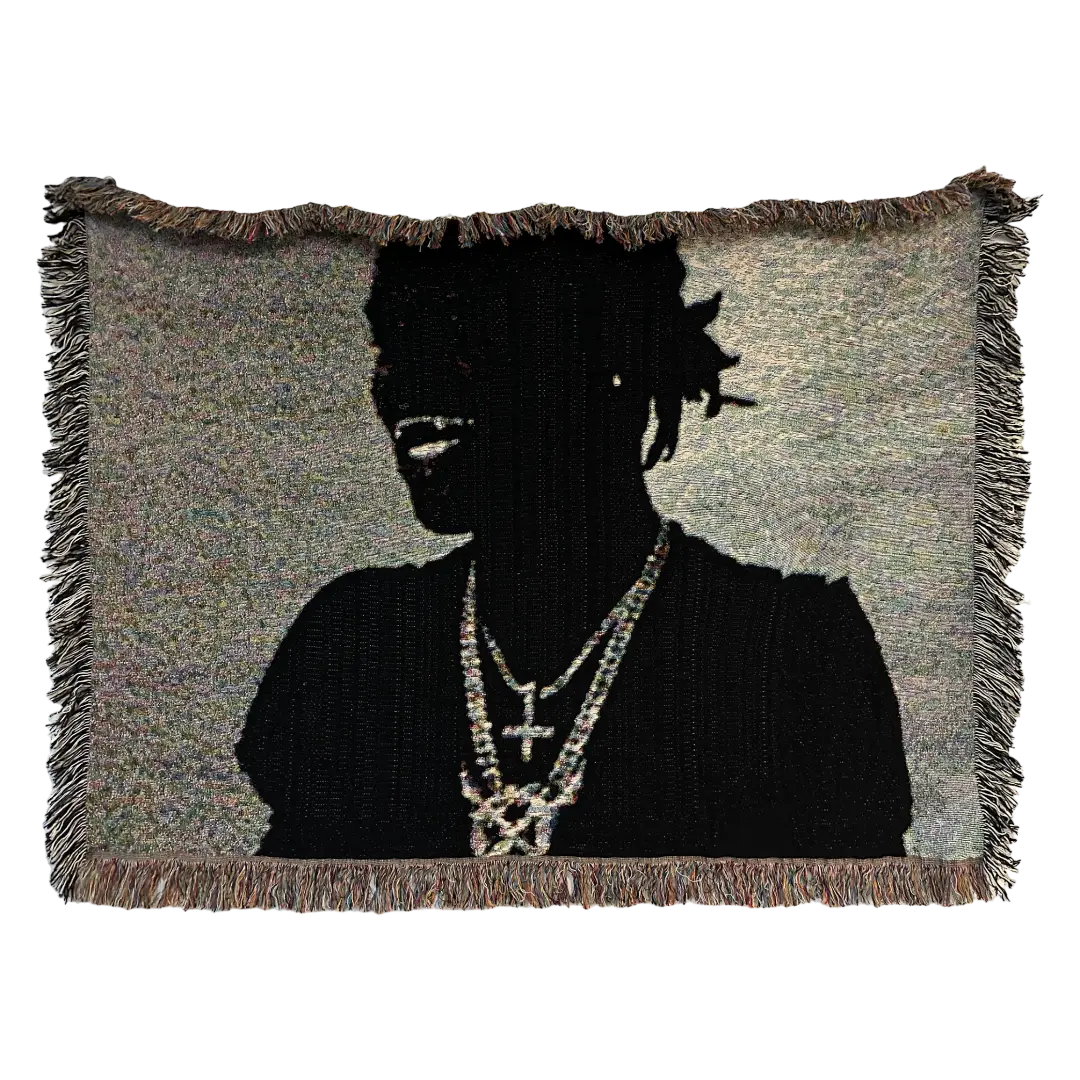 Tuff Threads Cotton Woven Tapestry Wall-Mounted 37x52 in Hang Up In Room