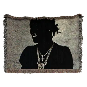 Tuff Threads Cotton Woven Tapestry Wall-Mounted 37x52 in Hang Up In Room