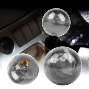 Brand New Universal JDM Grey Pearl 54mm Round Ball SHIFT KNOB M8 M10 M12