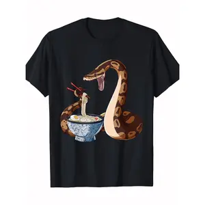 Funny Japanese Kawaii Ramen Snake Ball Python T-Shirt -