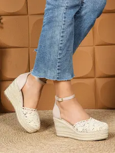 Breathable Lace-Up Lightweight Fashion Trendy Hemp Rope Wedge Heel Women's Sandals, Comfortable and Stylish Footwear for Summer