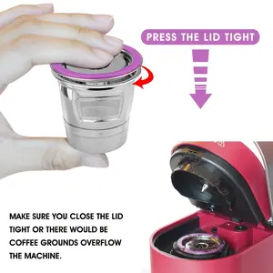 1pc Premium Stainless Steel Reusable Coffee Filter for Keurig Coffee Maker - Experience Rich, Smooth, and Freshly Brewed Coffee Every Time with Durable and Easy-to-Clean Design